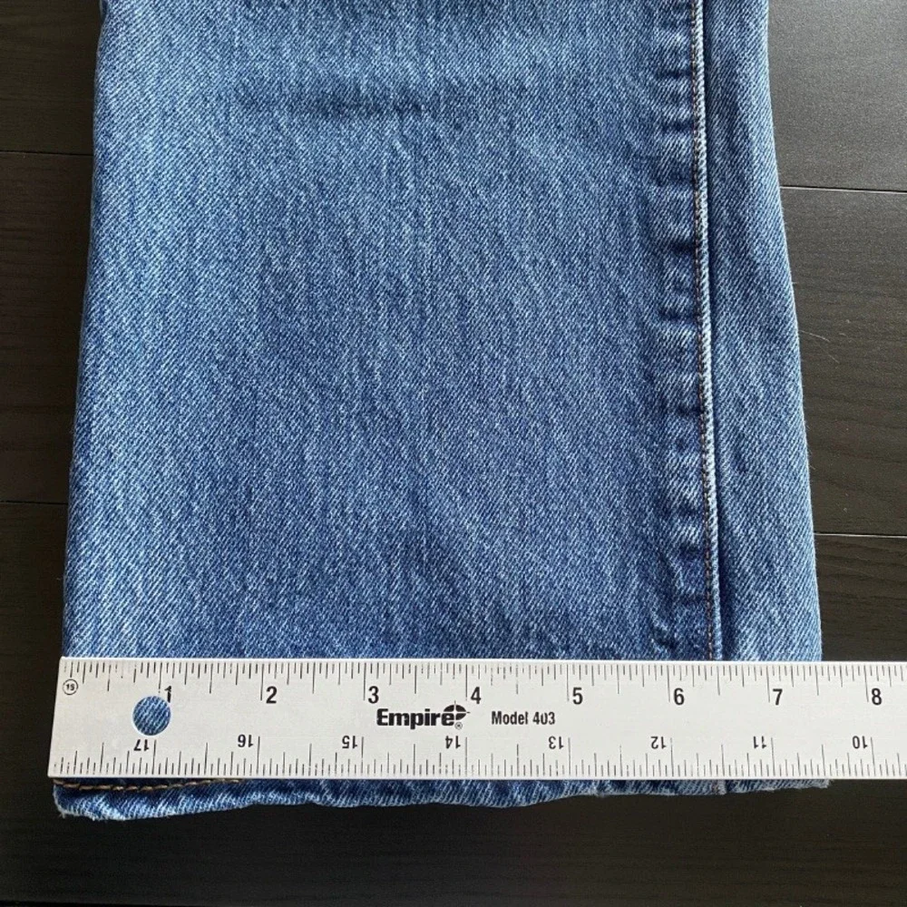 Levis 501 Jeans 32x32 Actual 32 x 30 Blue Denim Straight Leg Button Fly Orginal - Picture 6 of 9
